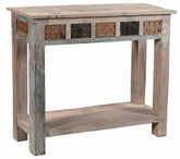 Rainbow Reclaimed Antique Vintage Console Hall Table 100X35X80 CM